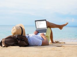 IT person on a vacation