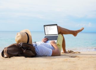 IT person on a vacation