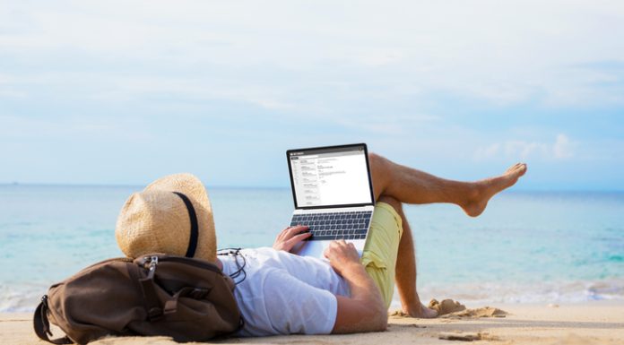 IT person on a vacation