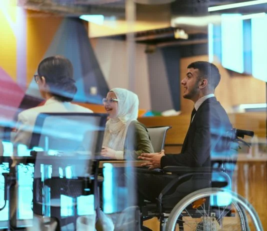 The Evolving Landscape of Corporate Mobility Corporate Mobility - In a modern glass startup office