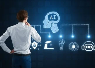 From Technical Skills to Human Mastery: Preparing Leaders for the AI Era Automated machine learning, artificial intelligence and conversation assistant. Leadership in the AI Era concept
