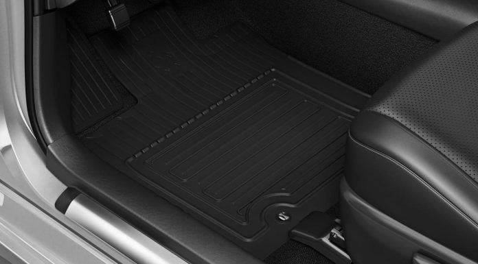 car floor mats in black fabric