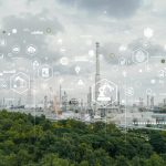 Gas separation industry or eco energy for sustainable energy saving. Sustainable AI Power