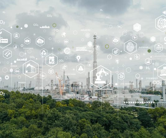 Gas separation industry or eco energy for sustainable energy saving. Sustainable AI Power