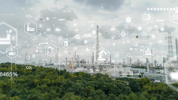 iStock-2166403735 (1) Gas separation industry or eco energy for sustainable energy saving. Sustainable AI Power