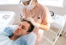 Hair Transplant Clinic - balding male patient