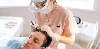 Hair Transplant Clinic - balding male patient