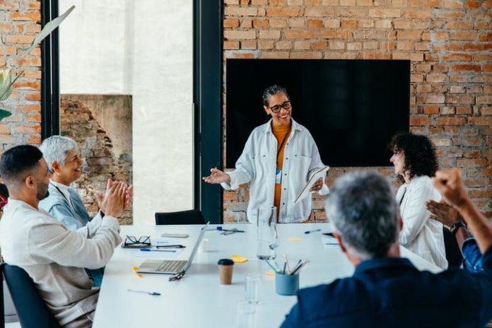 woman leader showing Graceful Power during coaching
