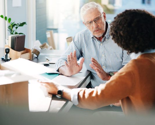two employees having Conversations at Work