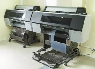 dtf printer, Label, Rolled Up, Printing Out, Group of Objects, Merchandise
