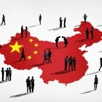Businessman miniature and China map background. China’s Changing Business Etiquette in 2026