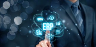 ERP software dashboard