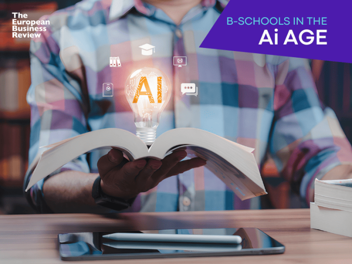 TEBR Must Read Template (1) Close-up of student holding open book displaying glowing light bulb hologram containing artificial intelligence icon, representing innovation in modern education plus futuristic learning