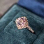 luxury Fairy Engagement Ring in jewelry gift box
