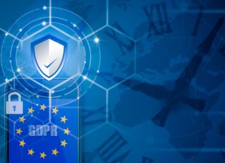 The Strategic Importance of Digital Sovereignty in 2026 Padlock over smartphone and EU flag inside mobile phone and EU map, symbolizing the EU General Data Protection Regulation or GDPR. Digital Sovereignty concept