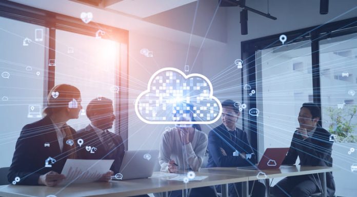 Events are Everywhere in B2B SaaS. Most of that Potential Goes to Waste Cloud computing concept. Software as a Service. SaaS. Communication network.