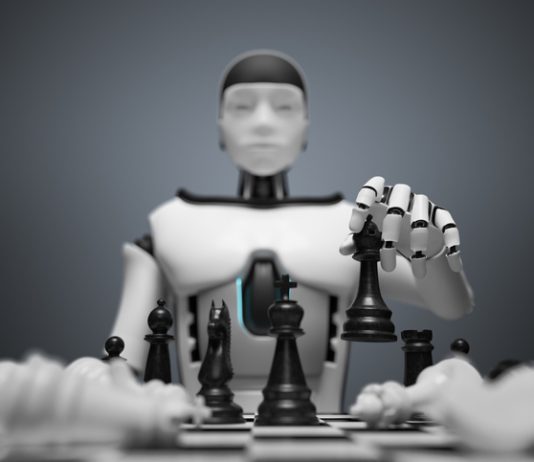 Agentic AI Risk. Humanoid playing chess