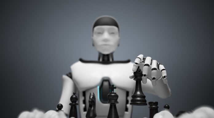 Why Businesses Must Act Now on Agentic AI Risk Agentic AI Risk. Humanoid playing chess