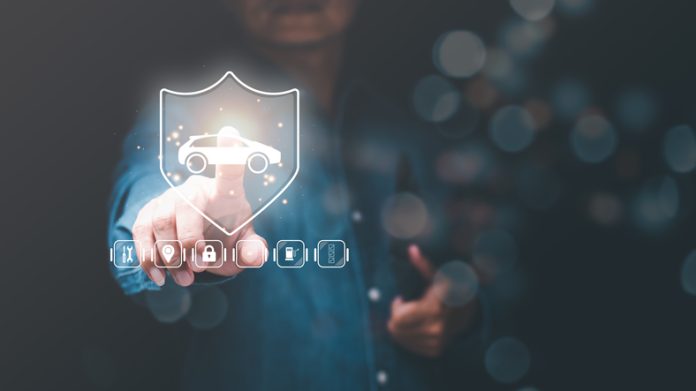 hand pointing car icon,Family and property safety concept,symbol of car insurance,health and financial confidence,Protecting and caring for loved ones,Planning and Risk Management EV Bike Insurance vs Petrol Bike Insurance