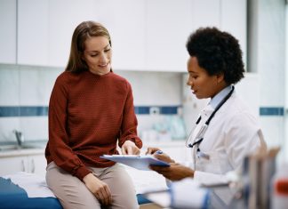 Woman investing on health
