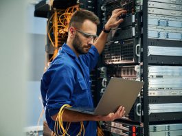 Managing Used Servers - server room