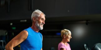 A Practical Guide to Building Lifelong Health and Wellbeing for Men Portrait of a senior man exercising in a gym. Protecting Men’s Lifelong Health concept