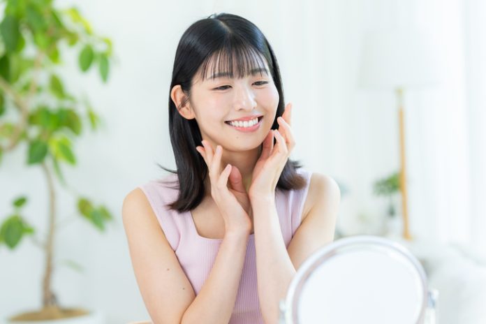 Beauty image of young Japanese women