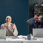 Avoiding conversation in the workplace