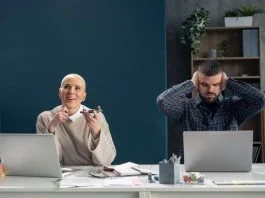 Avoiding conversation in the workplace