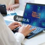Businesswoman use agentic ai with ai agent using autonomous workflow for automation represents artificial intelligence innovation and digital transformation