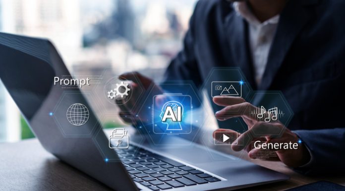 When AI Makes Entrepreneurial Knowledge Abundant, Judgment Becomes the Real Competitive Advantage Businessman working on laptop with AI agents and assistants to enhance workflows with AI tools, Artificial Intelligence and automation. Human judgment in AI concepts