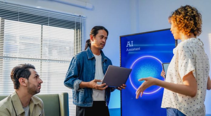 Stop Asking What AI Can Do. Start Asking What Only Humans Can See Organizations planning and strategizing using AI. concept of Humans Can See in the AI Era