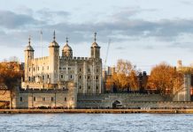 Tower of London at sunset, England, Famous Place, International Landmark