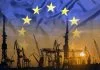 The New Industrial Realism: Why Europe Must Choose Integration Over Protectionism Industrial concept with European Union flag at sunset