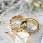 Gold wedding bands for marriage