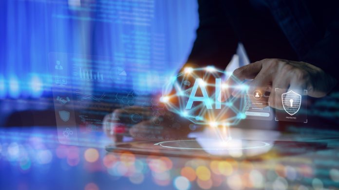 Artificial Intelligence - AI Chatbot concept. machine learning from big data, Internet of things. Modern computer technology of digital transformation business in the digital age. Foundational Data Drives Successful AI and Enterprise Modernisation