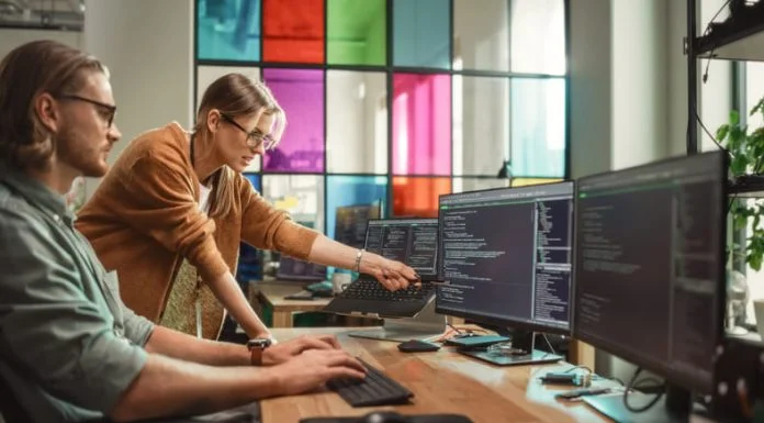 Best Enterprise Headless CMS Comparisons 2026 Caucasian Woman Offers New Features, Helps Fixing Bugs in CMS Platforms.