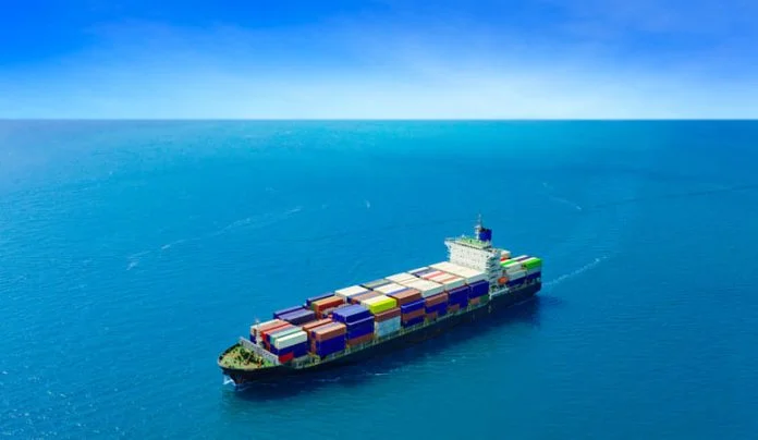 iStock-2010017740 (1) Aerial view of the freight shipping transport system cargo ship container.
