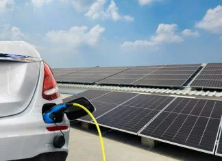Solar Panels with an EV Charger