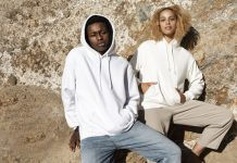Couple wearing hoodies