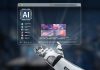 How AI Is Transforming - AI interface displaying digital artwork