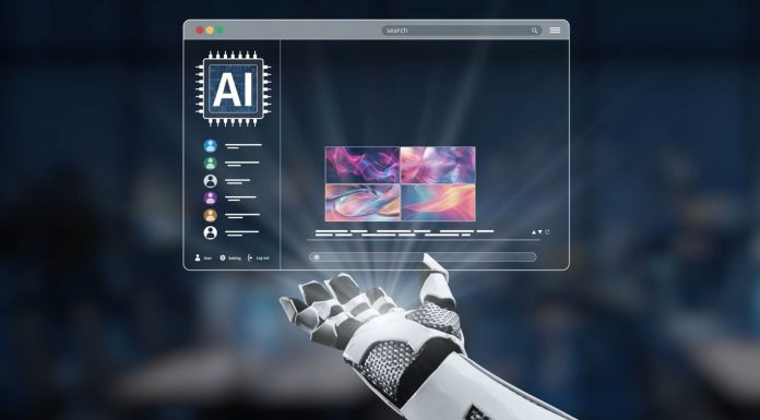 How AI Is Transforming - AI interface displaying digital artwork