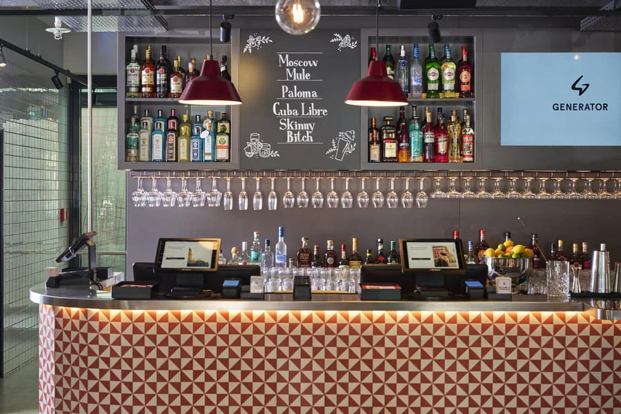 bar at Generator Berlin Alexanderplatz