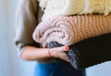 knitted blankets made in Soane Materials