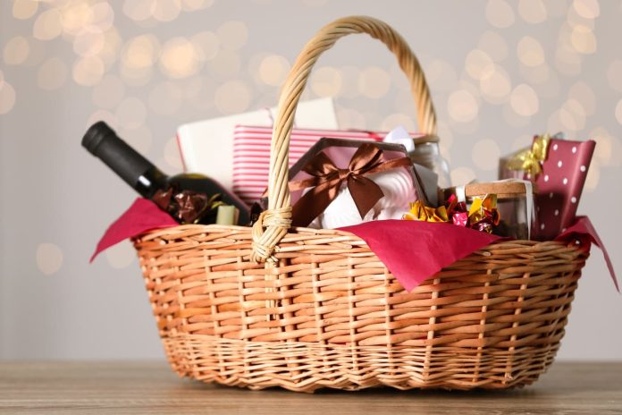 Corporate Gifting - basket with gifts