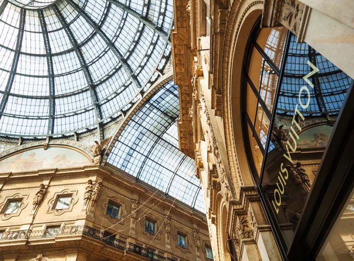 at the historic Galleria Vittorio Emanuele II in Milan, Italy Europe’s Luxury Market