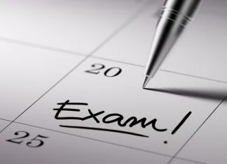 marking exam date in the calendar