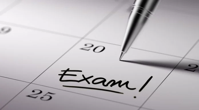 marking exam date in the calendar