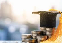 Saving money for increase investment to student loan, education scholarship money
