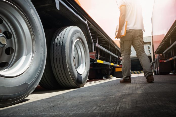 Reliable Heavy Duty Trailer - Trailer Truck on Parking Lot